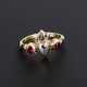 Ring mit Altschliff-Diamant und Rubinen 2.H.19. Jahrhundert. - фото 1
