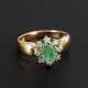 Ring mit Smaragd und Brillanten. - photo 1