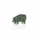 A JEWELLED NEPHRITE MODEL OF A PIG - photo 1