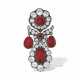 MENIERE EARLY 19TH CENTURY RUBY AND DIAMOND BROOCH - Foto 1