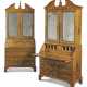 A PAIR OF GEORGE II WHITE, SCARLET AND GILT-JAPANNED BUREAU-CABINETS - photo 1