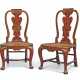 A PAIR OF GEORGE II RED AND GILT-JAPANNED SIDE CHAIRS - фото 1