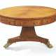 A REGENCY GILT-METAL-MOUNTED INDIAN AND BRAZILIAN ROSEWOOD DRUM TABLE - photo 1
