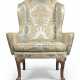 A GEORGE I WALNUT WING ARMCHAIR - photo 1