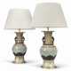 A PAIR OF CHINESE CELADON GLAZED VASES MOUNTED AS LAMPS - photo 1