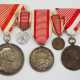 Österreich: Tapferkeitsmedaille, 9. Modell (1917-1918), Karl, Silber 1. + 2. Klasse und Bronze. - Foto 1