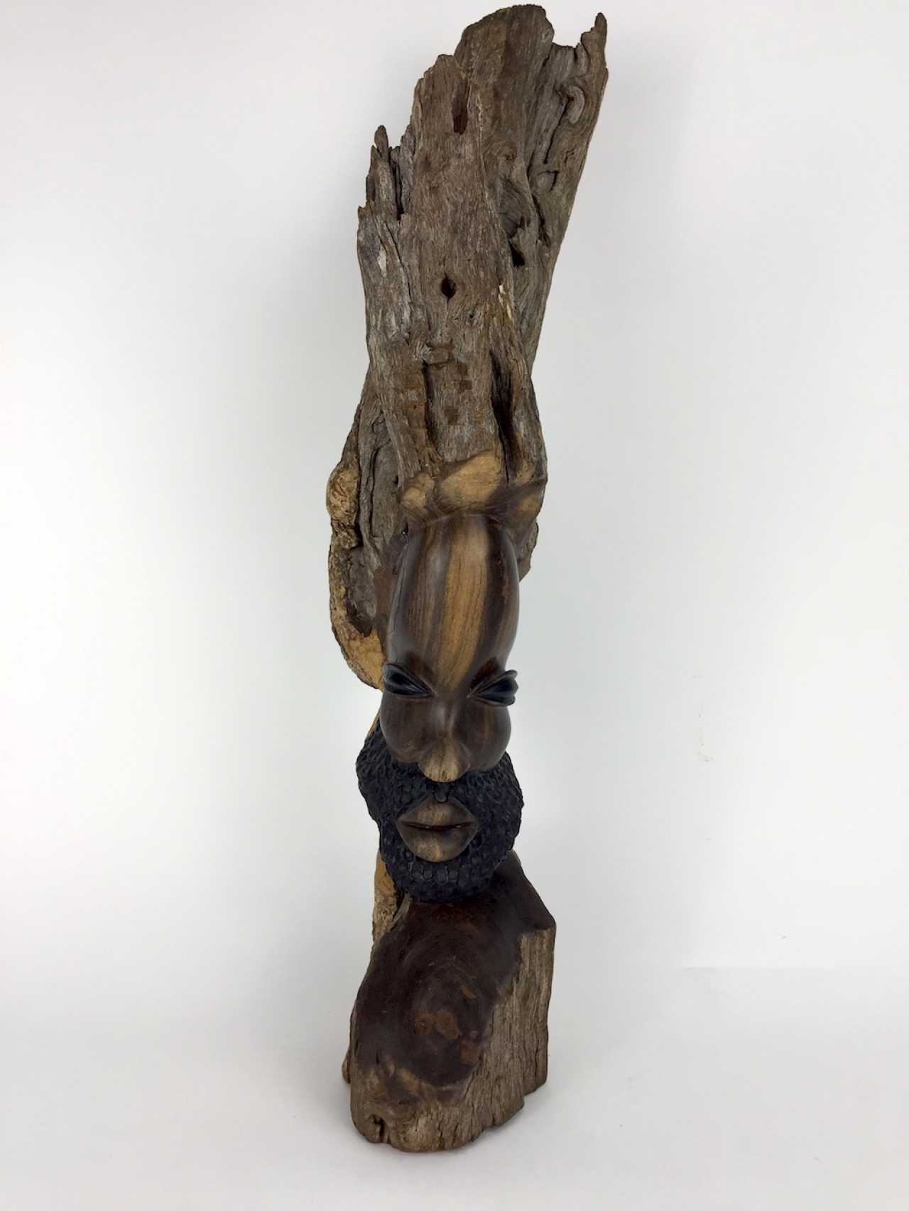 Auction Rare sculpture African Bushman tribe-man South 