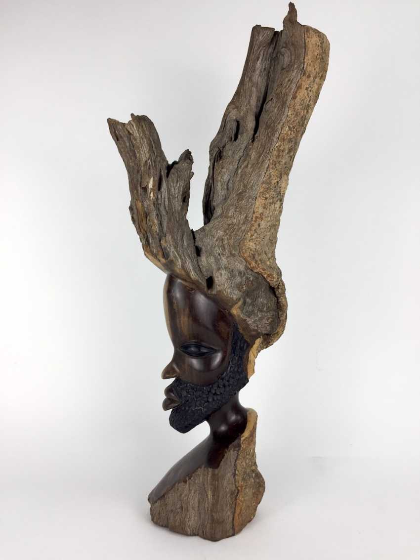 Auction Rare sculpture African Bushman tribe-man South 
