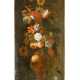  Franz Werner Tamm (1658-1724)-attributed large flower stillife in sculpted stone vase on stone base - фото 1