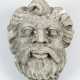 Stone Head of a man with curled hair and beard - фото 1