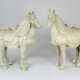 Pair of chinese Horses in ming style - photo 1