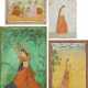 Vier Miniaturmalereien, u.a. aus Yusuf und Zuleika, und drei Darstellung junger Frauen. - photo 1