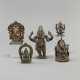 Fünf Figuren aus Bronze mit Darstellungen des Ganesha - photo 1
