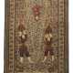 Textil aus Baumwolle mit figuralem Dekor u.a. Reiter auf floralen Mustern in gedeckten Farben - Foto 1