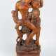 Jakob Löw (1887-1963) wooden carved sculpture of a woman with child on a tree a deer beside - photo 1