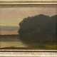 UNBEKANNTER KÜNSTLER, "Blick auf die bewaldete Insel", Öl auf Leinwand, gerahmt, 20. Jahrhundert - photo 1
