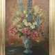 UNBEKANNTER KÜNSTLER, "Vase mit Sommerblumen",Öl auf Leinwand, gerahmt, signiert und datiert - Foto 1