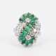 Emerald-Diamond-Set: 2 Necklaces, Bracelet, Ear Jewellery and 2 Rings - photo 1