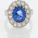 Sapphire-Cluster-Ring - photo 1