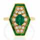 Emerald-Diamond-Ring - Foto 1