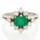 Emerals-Diamond-Cluster-Ring - фото 1