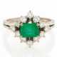 Emerals-Diamond-Cluster-Ring - photo 1