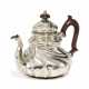 SILVER TEAPOT WITH TWIST-FLUTED FEATURES. - photo 1