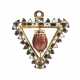 Gilt copper and enamel memento mori pendant with dance of the dead - Foto 1
