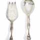 Two piece silver serving set with pomegranate décor - фото 1