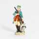Porcelain figurine of hunter with musket and dog - Foto 1