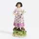 Porcelain figurine of lady with tray - Foto 1