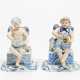Porcelain figurines of cupid as a cook and of cupid with coffee mill - photo 1