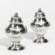Pair of baluster-shaped George III silver casters - photo 1