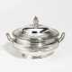 Silver vegetable bowl with laurel wreaths and floral knob - Foto 1