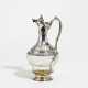Silver and glass carafe with acanthus décor and engraved vines - фото 1