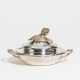 Round lidded silver bowl with artichoke handle - фото 1