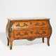 Baroque style oak, ash and maple wood commode - Foto 1