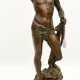 LOUIS GOSSIN,"David mit Goliaths Kopf", Bronze auf Sockel, Frankreich frühes 20. Jahrhundert - photo 1