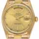 Rolex Day Date 18kt Gelbgold Automatik Armband Präsident 36mm Rindengravur open 6/9 Ref.18038 Vintage Bj.1981 Box&Pap. F - Foto 1