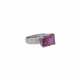 Ring mit rosaroter Korund ca. 5 ct, - фото 1