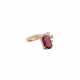 Ring mit Rubelith ca. 3,5 ct, - photo 1