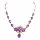 Historismus-Collier mit Amethysten und Saatperlen, - фото 1