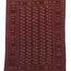 Buchara Westturkestan, um 1970, Wolle auf Wolle, turkmenische Musterung mit 5x18 Göls und vielstreifiger Bordürenrahmen mit gemusterten Elems, LxB: 299/191 cm - Foto 1