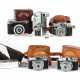6 Miniatur-/Kleinbild-Kameras Petie, Kunik, 1950er Jahre; Steku, Modell III B; 2x Mycro III A, Japan, 1950er Jahre; Crystar, Japan; Minox mit Complan - Foto 1
