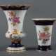 2 Vasen mit Blumenmalerei Meissen, nach 1934, Porzellan, glasiert, part - photo 1