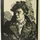 Гидони, Г.И. Женский портрет. 1920-е. Бумага, линогравюра. 31х23,4 см. - фото 1