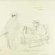 Н.х. Карикатура на Льва Бруни «Приключение со столом». 1920-е. Бумага, графит. кар. 22,8х29,4 см. - Foto 1