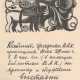 Приглашение на просмотр и обсуждение выставки С.Б. Юдовина. 1934. Бумага, ксилография. 11,8х8,8 см. - фото 1