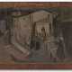 Lorenzo Viani "Il mulino di Giustagnana" 1920
oil on cardboard laid down on board, frame carved by - Foto 1