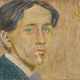 Gino Severini "Autoritratto" 1907-1908pastel on cardboardcm 27.8x32.4Signed, dated and dedicated - Foto 1